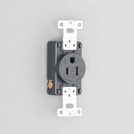 7110GN 2-Pole 3-Wire Grounding 15A 125V (NEMA 5-15) Receptacle