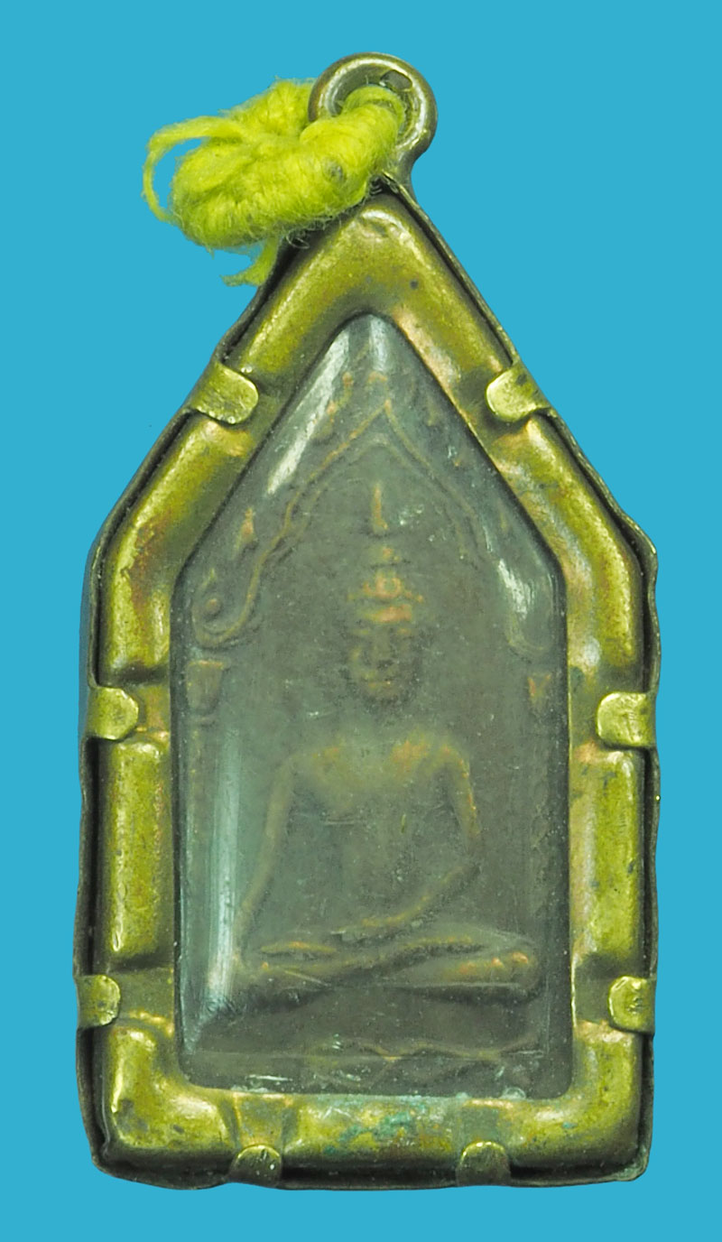 *38946 ขุนแผนสองหน้า เลี่ยมกรอบทองเหลืองเก่า ไม่ทราบอาจารย์(แบบนี้หลวงปุ่ทิม วัดระหารไร่ เคยมีจัดสร้าง) 3