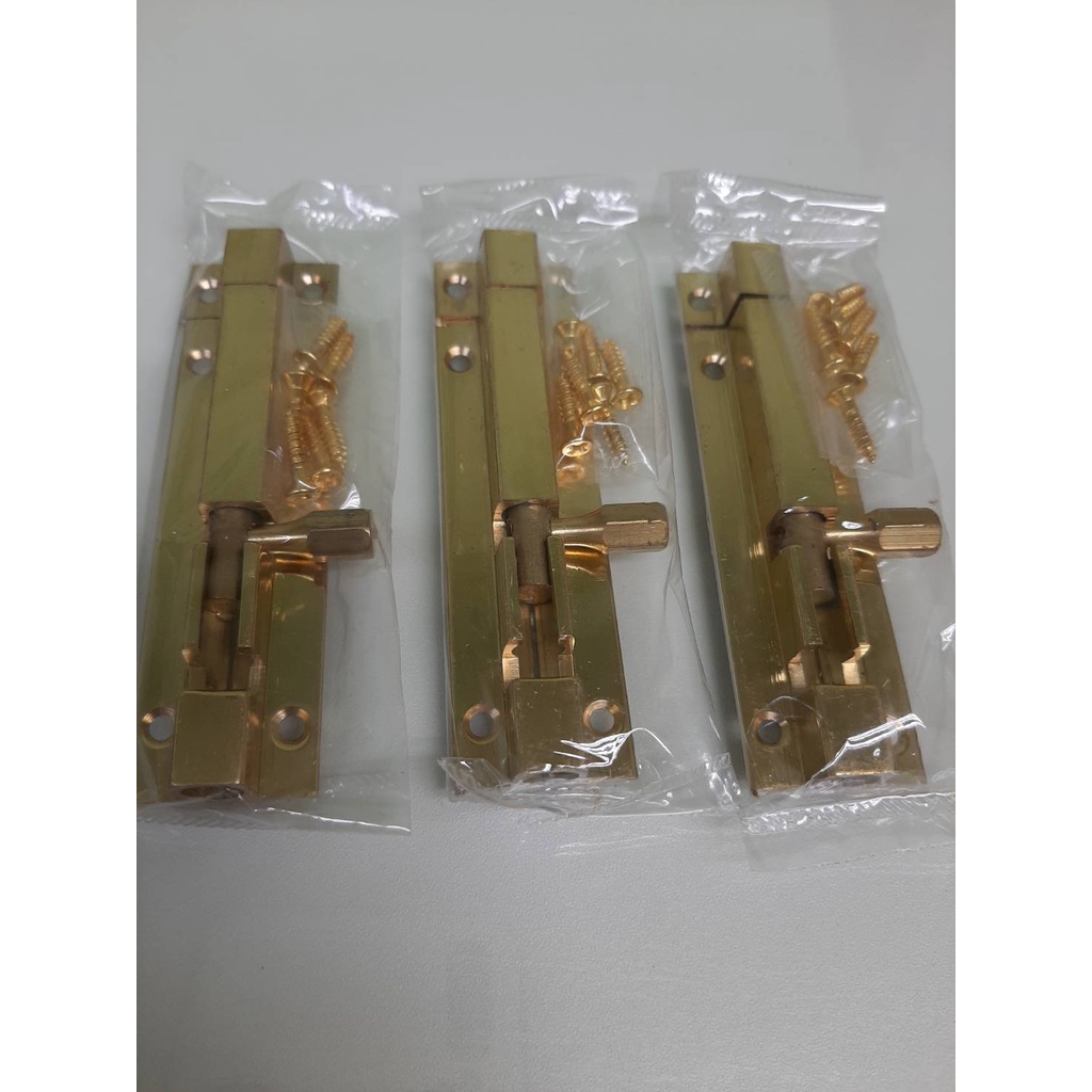 กลอนทองเหลือง มี 2'' ,3'' ,4'' ,5'' ,6'' ,8" กลอนประตู ขายส่ง (กล่องละ 12 อัน ราคารวมแวท) ของแท้100%