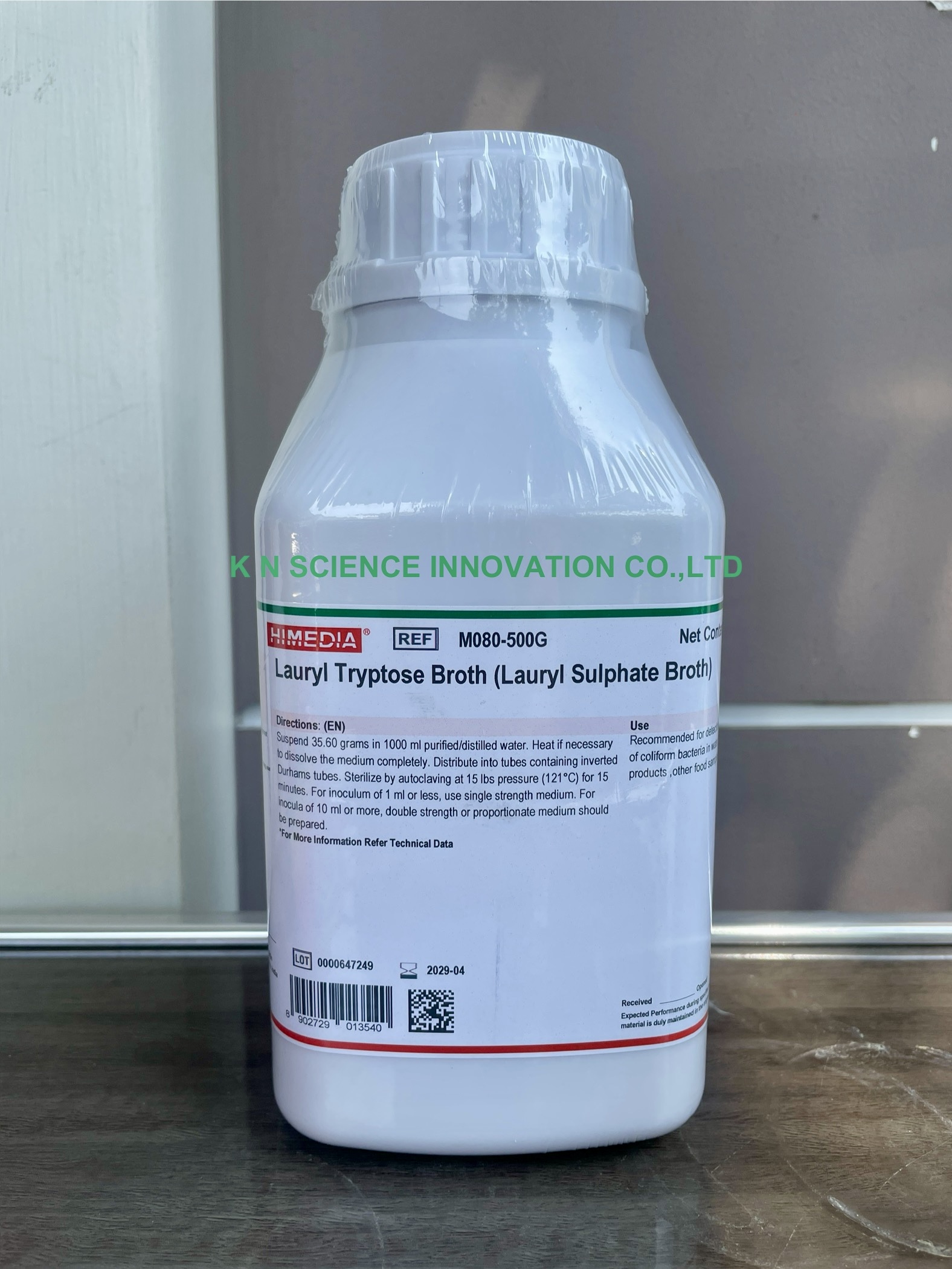LAURYL SULPHATE BROTH (Lauryl Tryptose Broth) 500 GM,Himedia M080