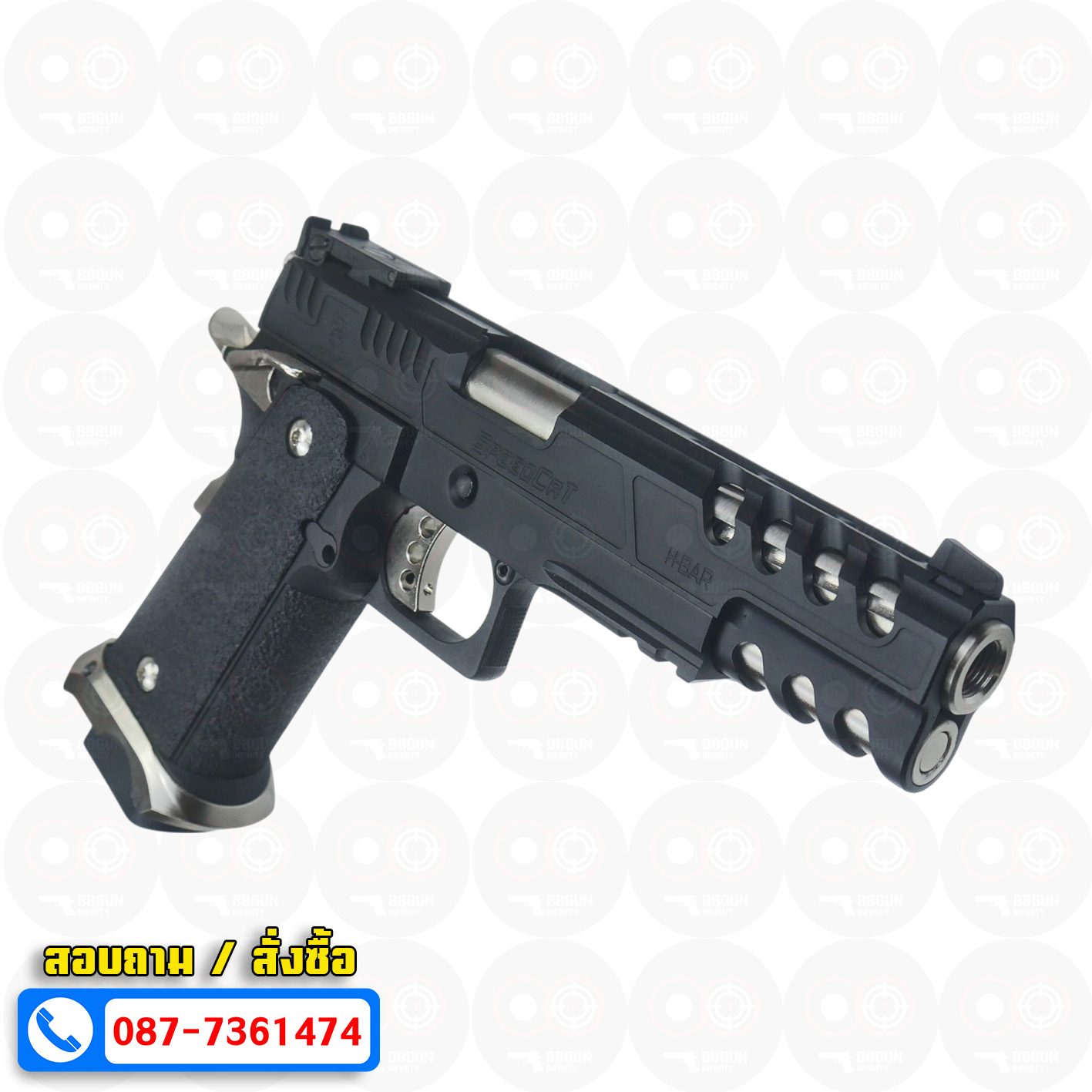 บีบีกันอัดแก๊ส Army Armament R616-1 LimCat SpeedCat 5.1 Black BB GUN
