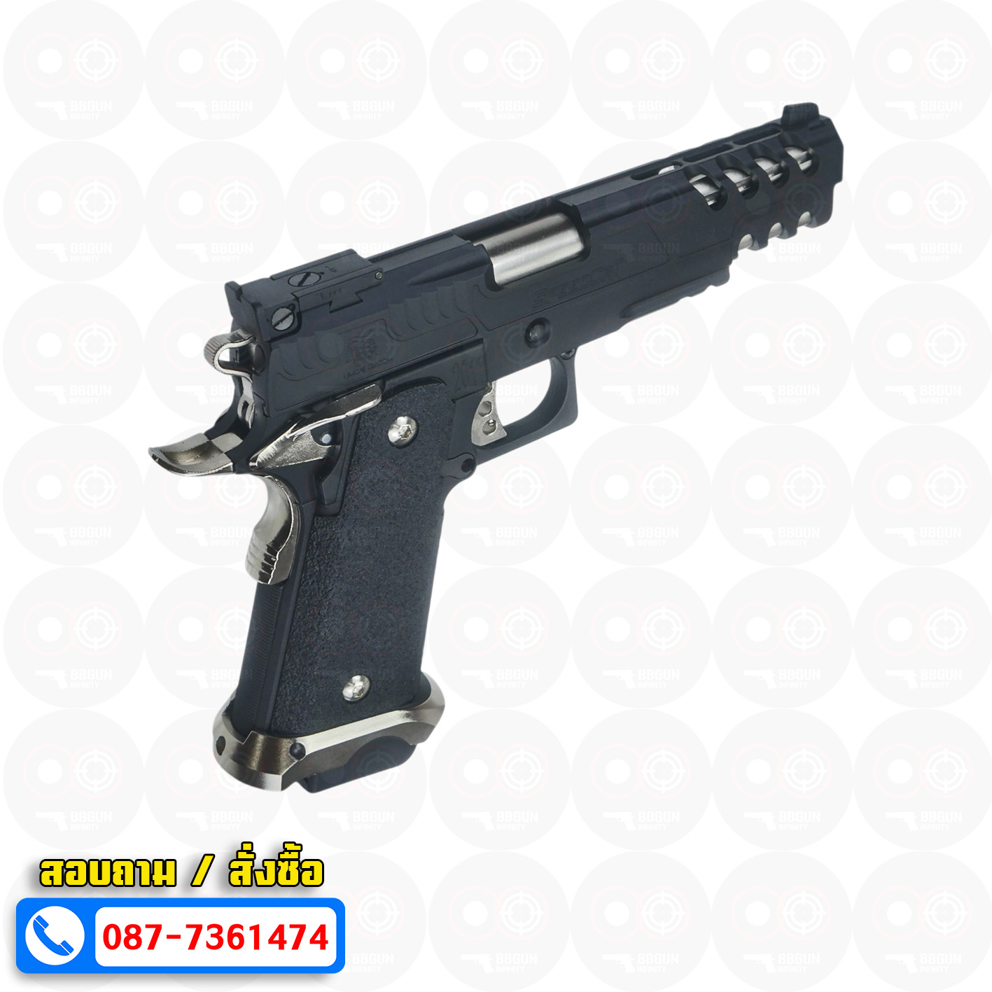 บีบีกันอัดแก๊ส Army Armament R616-1 LimCat SpeedCat 5.1 Black BB GUN