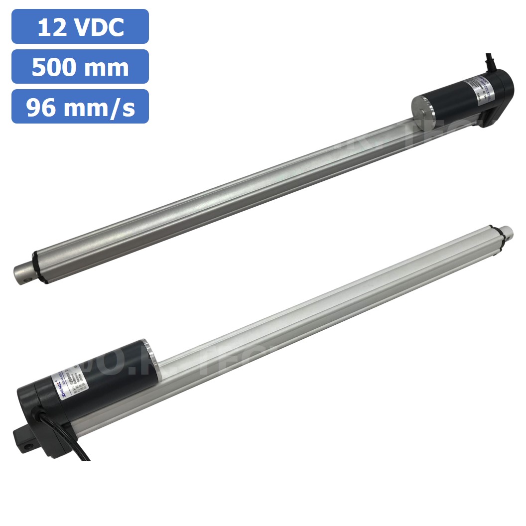 ZGB800F มอเตอร์ก้านชัก ระยะชัก 500mm 96mm/s 12VDC 200N Electric Linear Actuator Putter DC Stroke Length 500mm ZHENGKE พัตเตอร์ไฟฟ้า