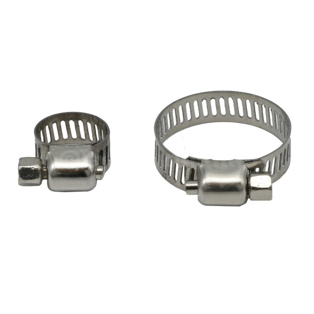 BKC เข็มขัดรัดสาย ตัวล็อคท่อ สแตนเลส แคลมป์รัดสาย กิ๊ปรัดสายยาง Buckle Stainless Steel Pipe Clamp ตัวล็อคสายลม 6-12mm/10-16mm/13-19mm/16-25mm/19-29mm/18-32mm