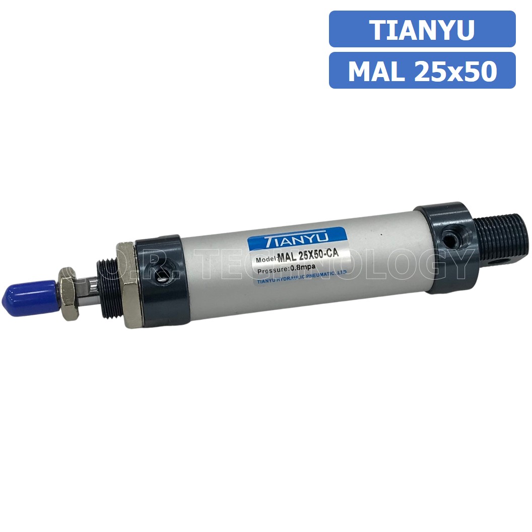 (1ชิ้น) กระบอกลม ขนาดเล็ก รุ่น MAL 25x50 (Mini Air Cylinder Series) Pneumatic Cylinder กระบอกลมนิวเมติก