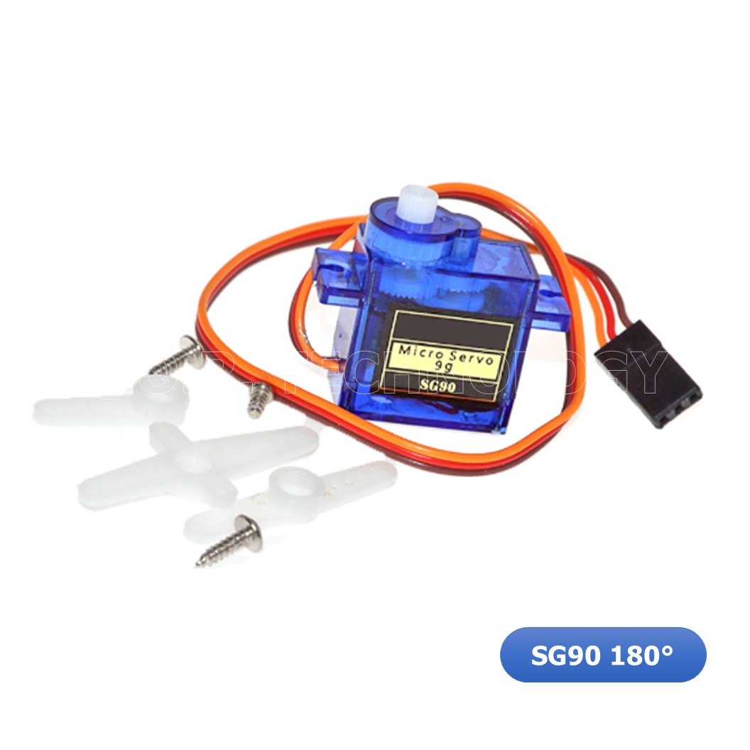 (1ชิ้น) AA213 เซอร์โวมอเตอร์ Servo SG90 9g 180 องศา Torque：1.6KG