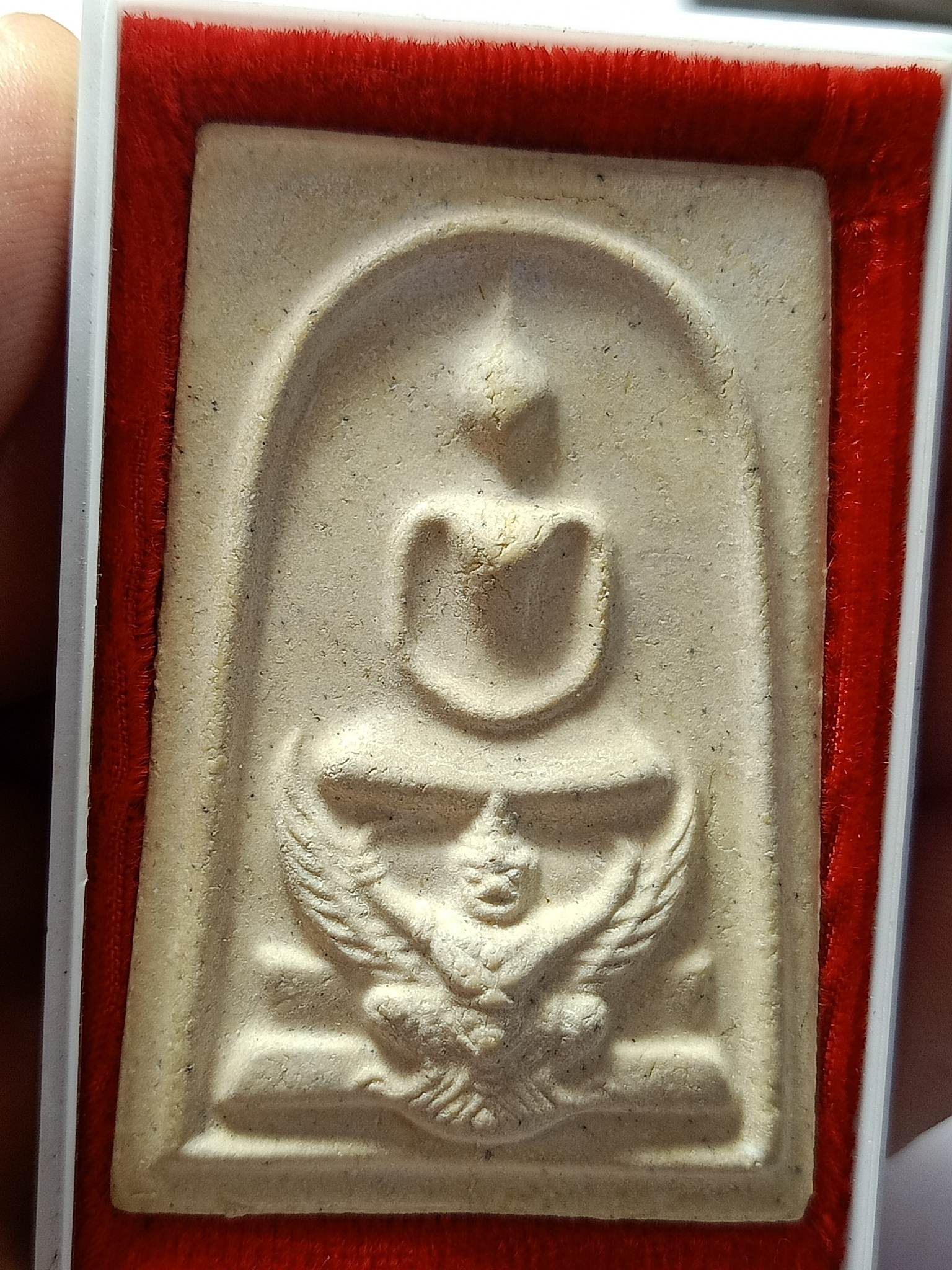 พระสมเด็จมหาราชทรงครุฑ ภปร. ครบ 4 รอบ ออกวัดสีกัน พร้อมกล่อง (SKU-01907)