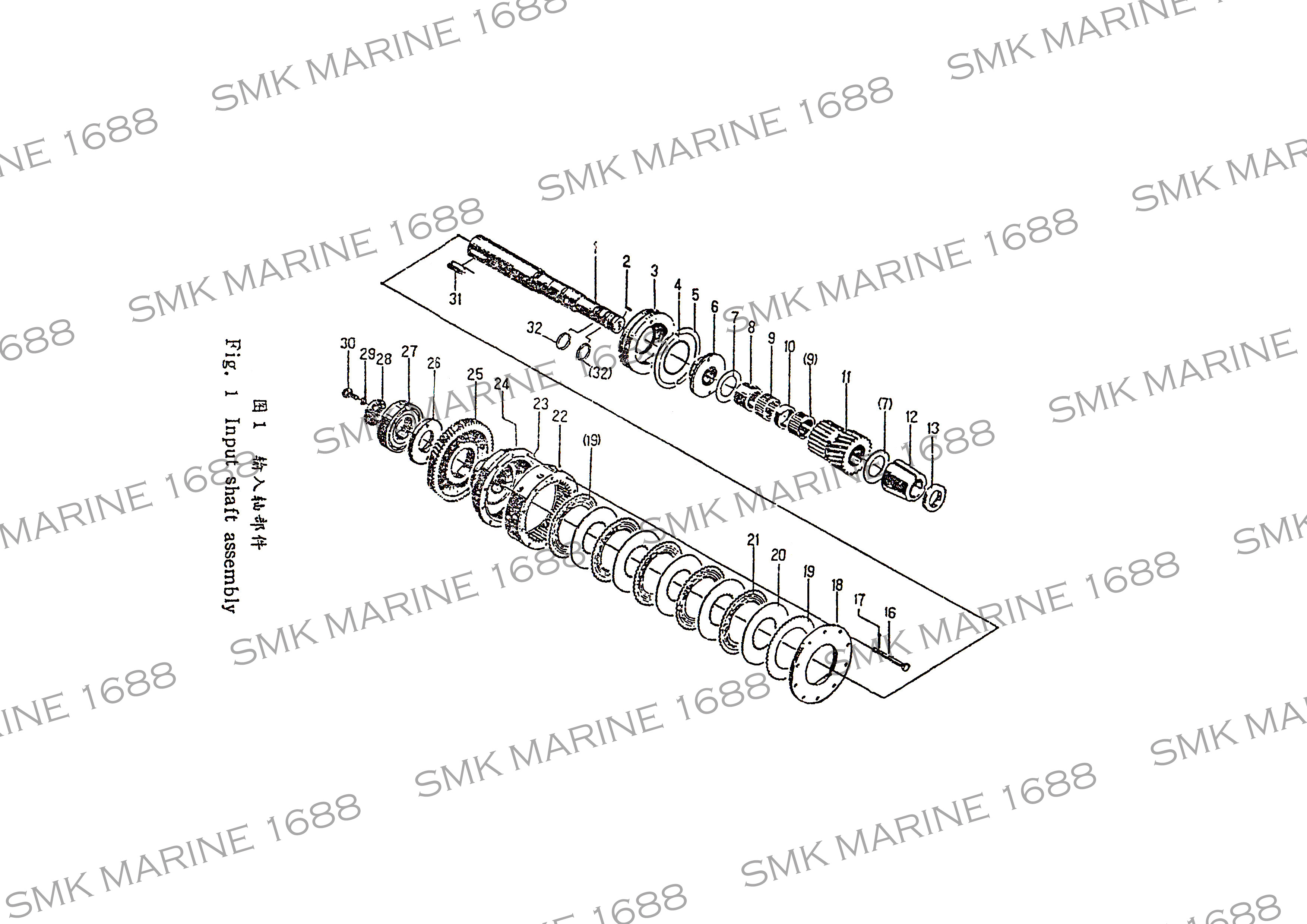 Advance (FADA) 4010018 Friction Plate / แผ่นClutch ท/ด 50OT (1หน้า)