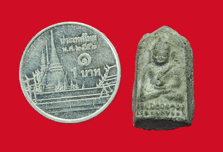 ขายแล้ว*31648 พระชัยวัฒน์ครึ่งซีก เจ้าคุณศรีสนธิ์ วัดสุทัศน์เทพวราราม ปี 248X เนื้อผงใบลาน 9