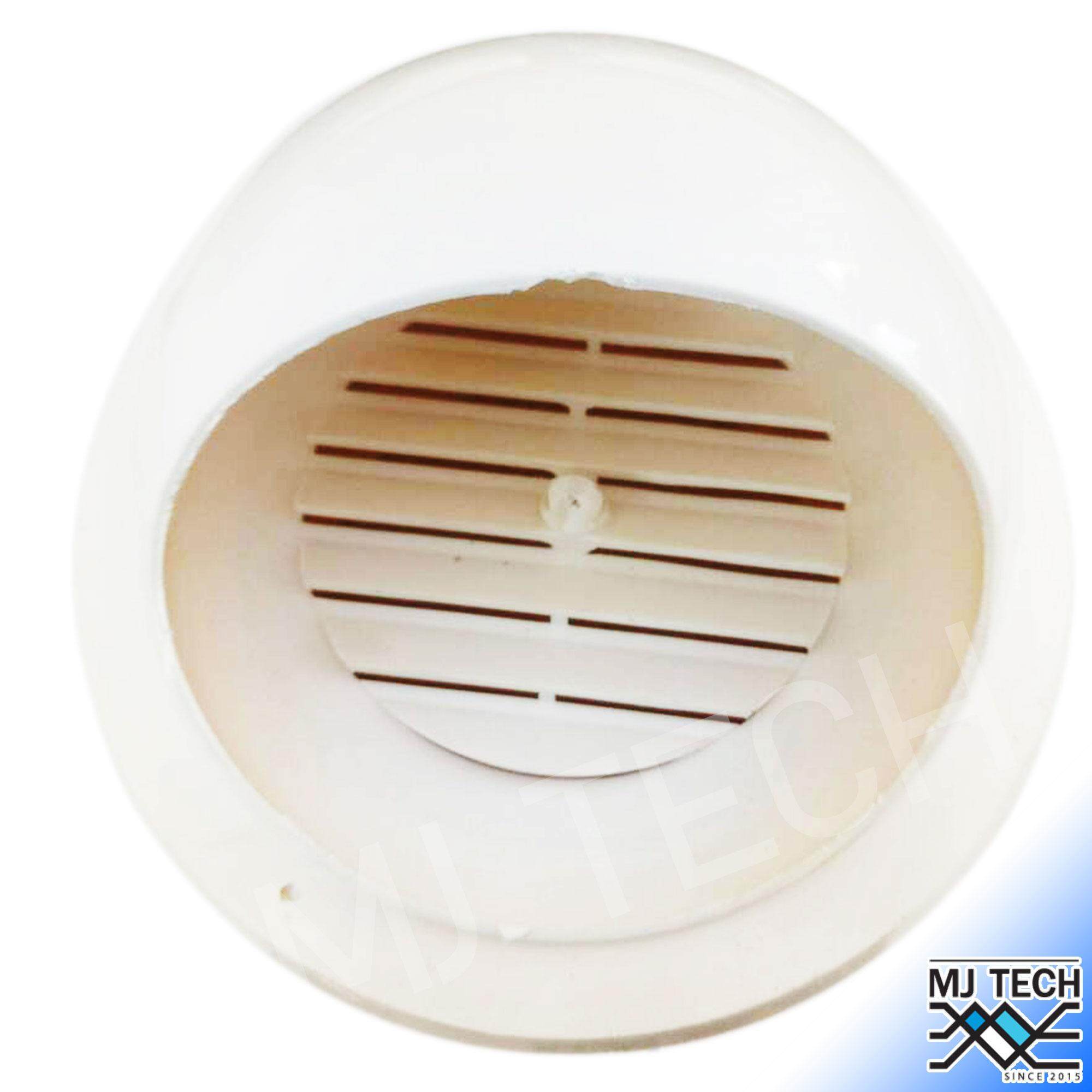 MJ-TECH หน้ากาก หน้ากากครอบ ช่องลมระบายอากาศ กันแมลง สำหรับภายนอก พลาสติก 4" (สินค้ามีตำหนิ)