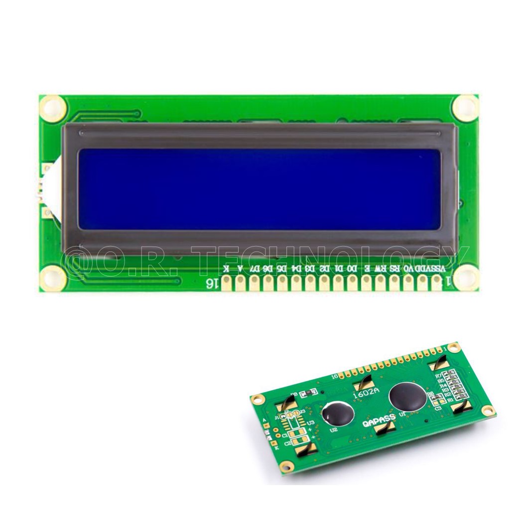 (1ชิ้น) AA011 จอแสดงผล หน้าจอ LCD1602 Blue Backlight 5V (AIP31066 Chip) สำหรับ arduino, IoT แบบยังไม่บัดกรี IIC/I2C