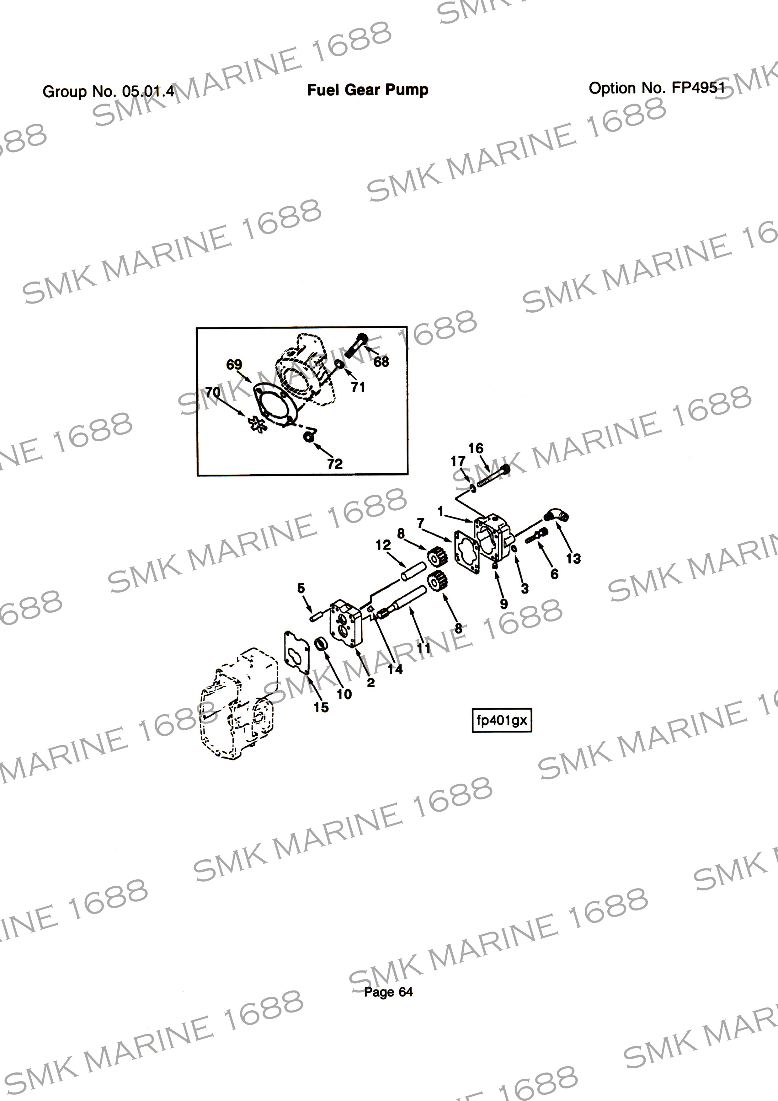 Cummins K Series 3046200 Jaw Coupling Spider / ยางยอยตัวขับปั๊มน้ำมันโซล่า