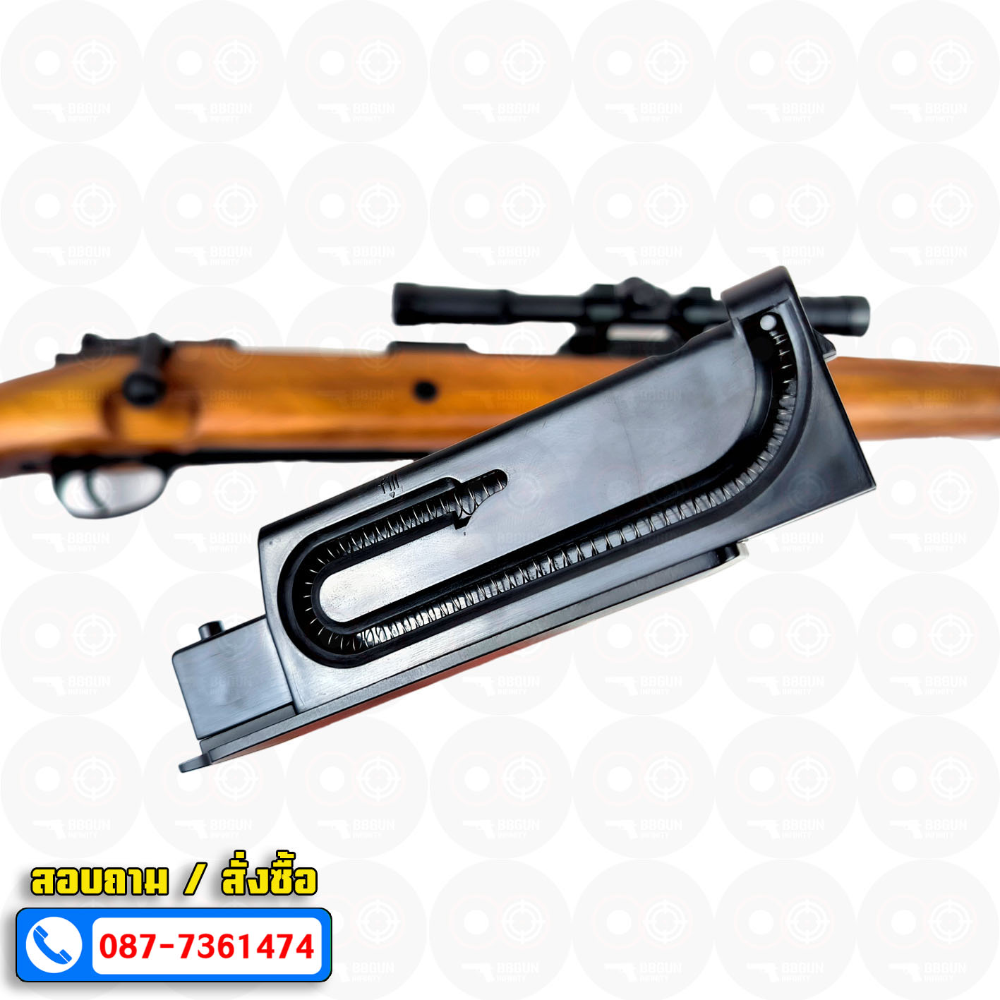 บีบีกันสไนเปอร์ Snow Wolf SW-022A Kar98 พันท้ายไม้แท้ w/ Scope พร้อมกล้องสโคป BB GUN Sniper Air Cocking