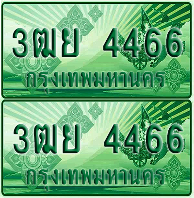 ป้ายประมูล 4466 เลขรถ 3ฒย 4466 กระบะแคป (6)