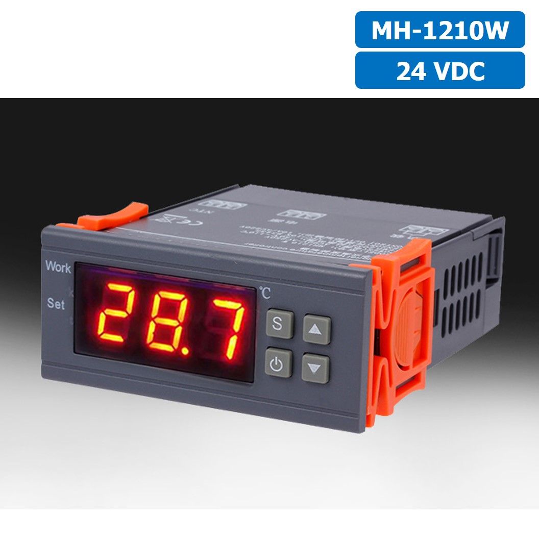 MH1210W 24VDC เครื่องควบคุมอุณหภูมิ Digital Temperature Controller Heating/Cooling Control Thermostat Regulator MH-1210W
