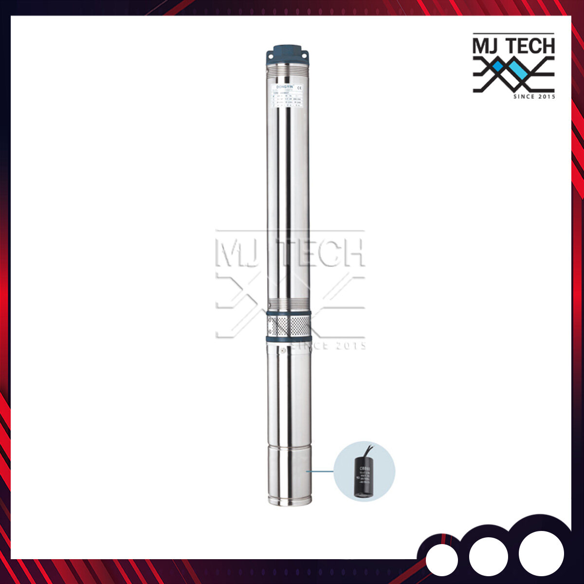DOYIN ปั๊มบาดาล 1.0HP บ่อ 4 นิ้ว รุ่น 4QJM4/10N สายไฟ 30 เมตร ใช้สูบน้ำจากบ่อบาดาลหรือบ่อเก็บน้ำ เหมาะสำหรับใช้ในบ้านหรืออุตสาหกรรม