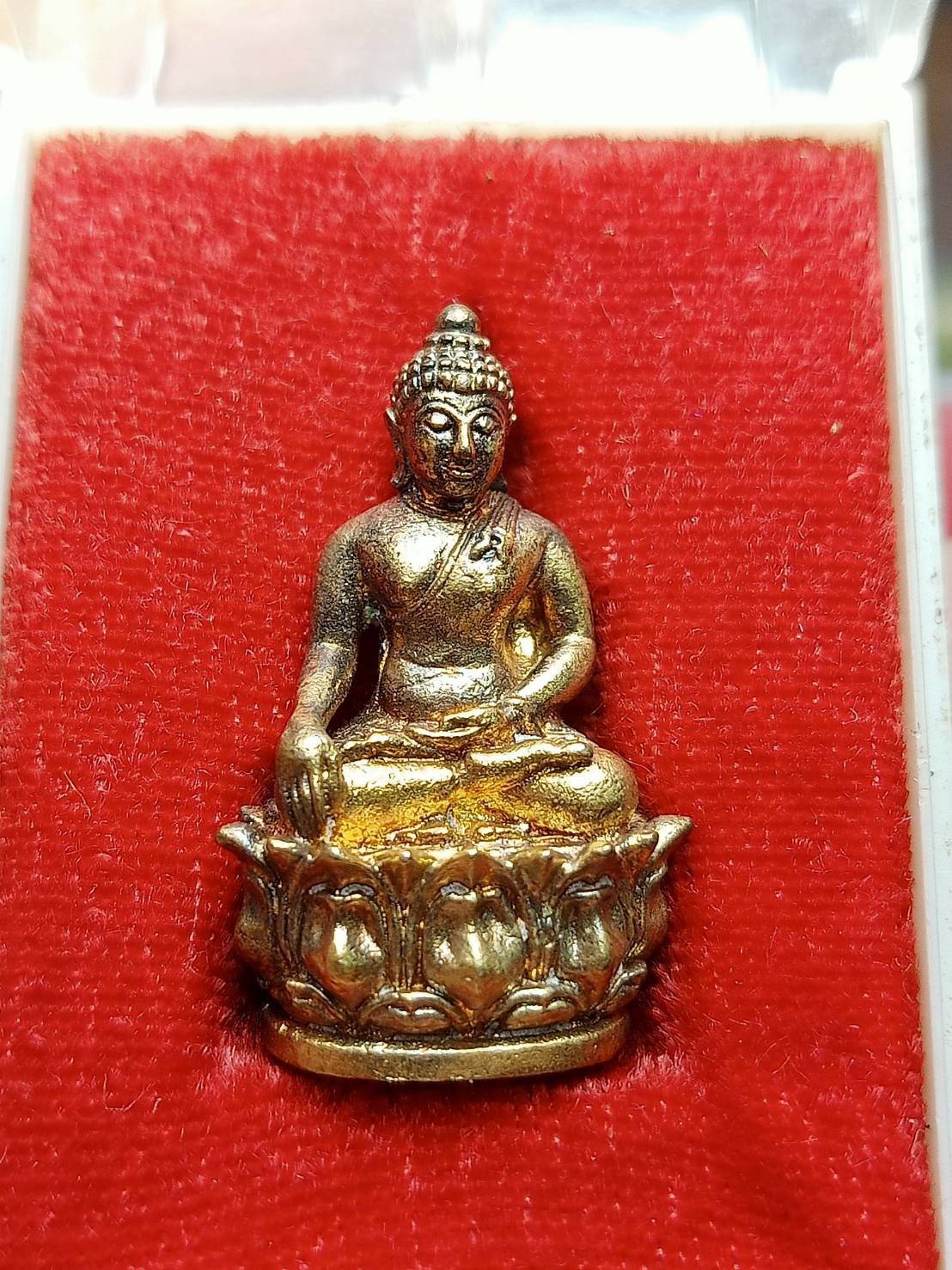 พระกริ่งบัวรอบวัดคลองมอญ จ.สมุทรปราการ ปี 2531 พร้อมกล่อง (SKU-08057)