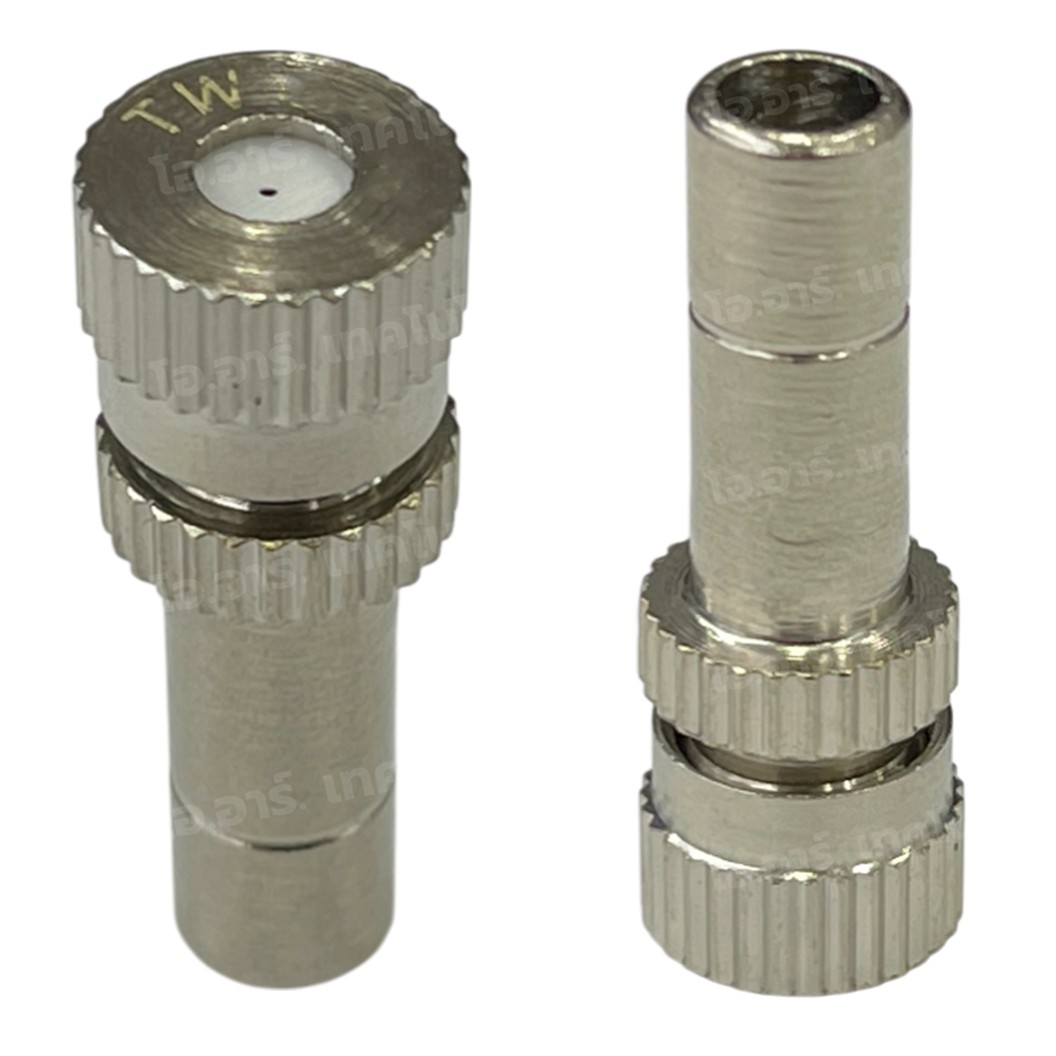 หัวพ่นหมอก หัวพ่นไอน้ำ สแตนเลส ความละเอียด 0.1-1mm แกน 6mm Water Mist Nozzle for Fogging หัวพ่นละอองน้ำ ชุดพ่นหมอก 0.1mm/0.2mm/0.3mm/0.4mm/0.5mm/0.6mm/0.7mm/0.8mm/1mm