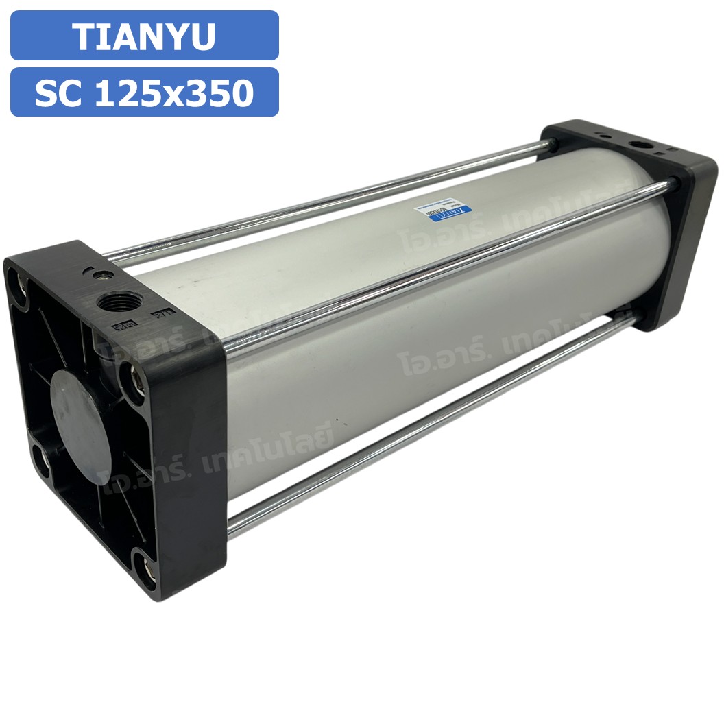 SC 125x350 กระบอกลม รุ่นมาตรฐาน กระบอกลม 4 เสา Standard Cylinder Air Pneumatic แบบสี่เสา SC125x350