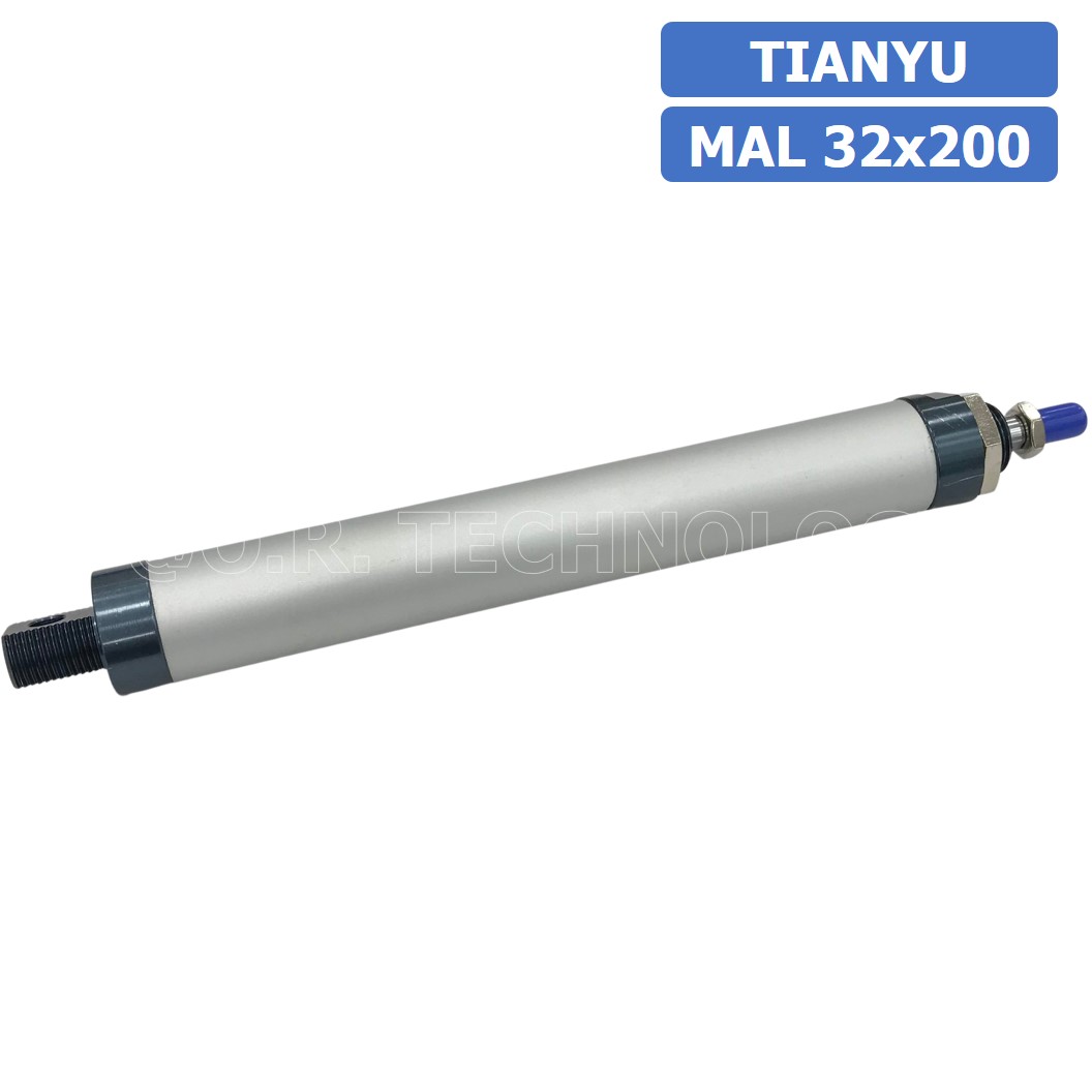 (1ชิ้น) กระบอกลม ขนาดเล็ก รุ่น MAL 32x200 (Mini Air Cylinder Series) Pneumatic Cylinder กระบอกลมนิวเมติก