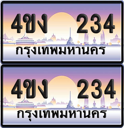 ทะเบียน 234 ป้ายประมูล 4ขง 234 (4)