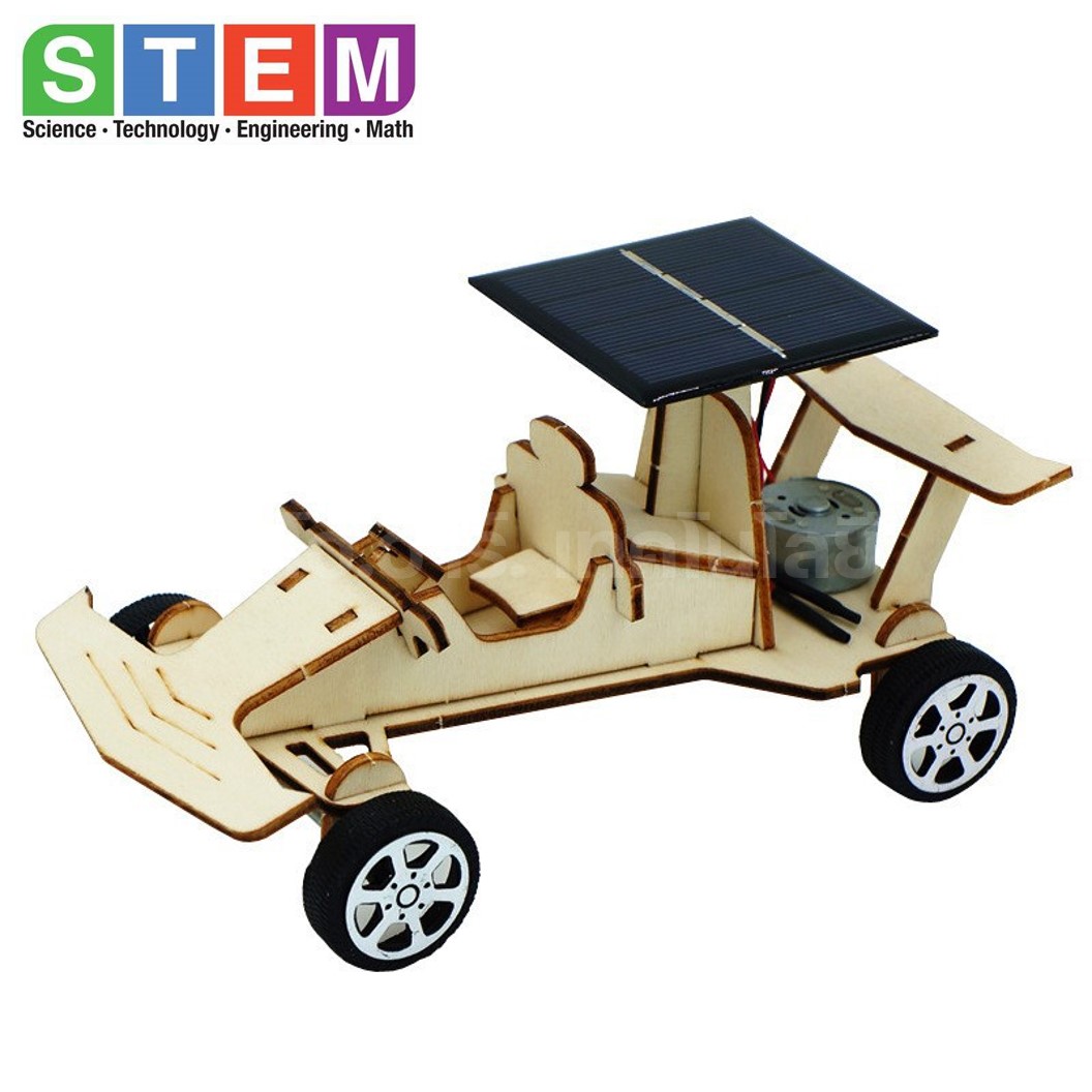 T-M204 ชุดประกอบไม้ รถแข่ง พลังงานแสงอาทิตย์ Solar Racing Wooden Kit STEM Education ของเล่นเสริมทักษะ เสริมพัฒนาการ