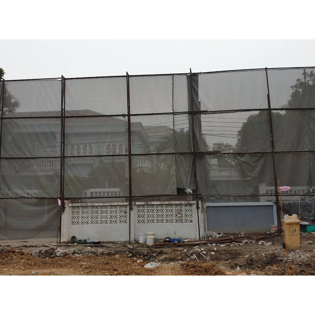 ผ้าใบก่อสร้าง ผ้าใบ mesh sheet 130g - 370g (ขายส่ง ราคารวมแวท) ตาข่ายกันฝุ่น ผ้าใบไซด์งาน ตาข่ายเมชชีท ผ้าใบสีเทา