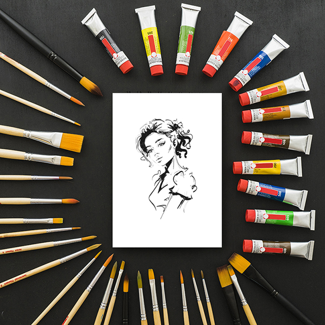 สมุดระบายสีแฟชั่น Fashion Coloring Book 1