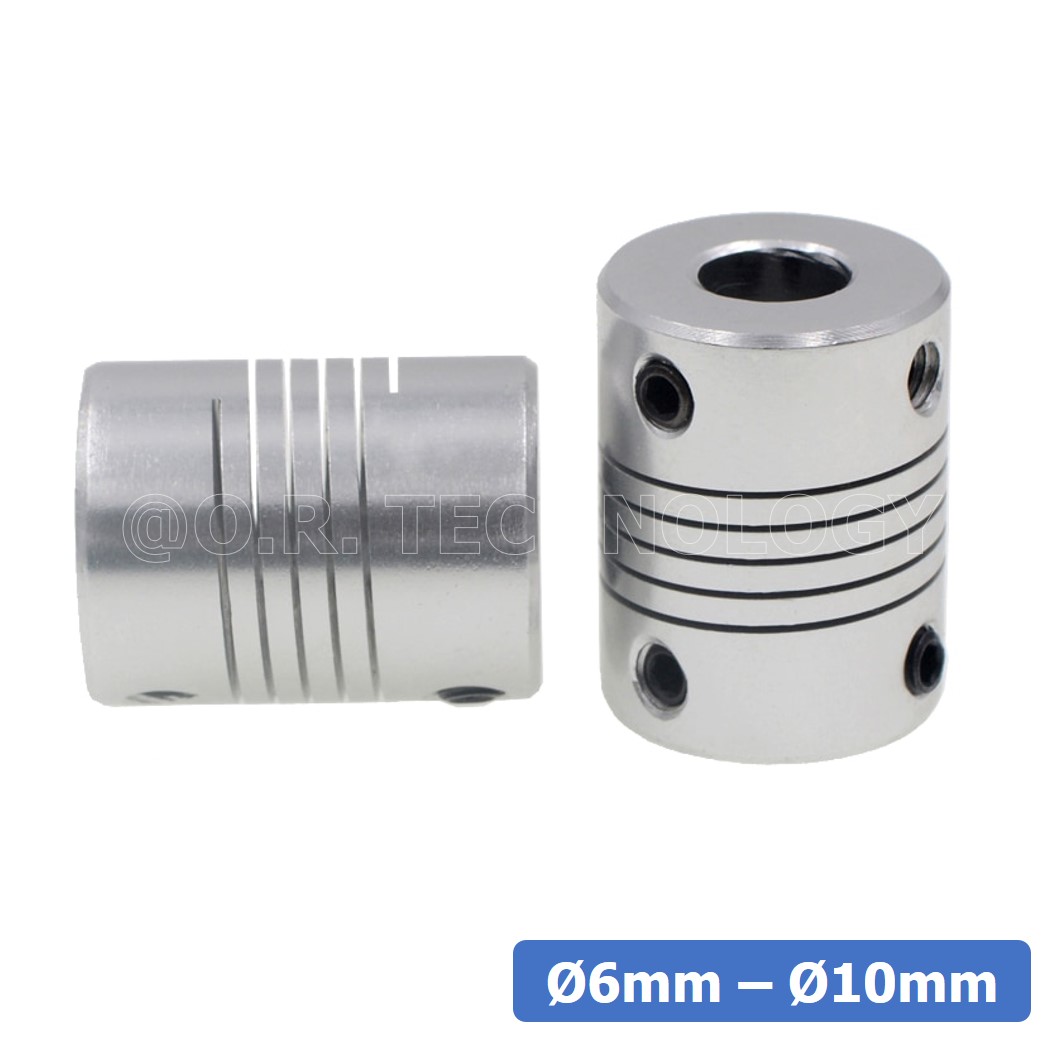 (1ชิ้น) KR459 6-10 คัปปลิ้ง ข้อต่อเพลามอเตอร์ คัปปิ้ง มอเตอร์ ข้อต่อแกนมอเตอร์ Elastic Coupling ขนาดรูเพลา 6mm-10mm