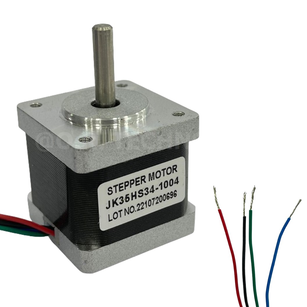 (1ชิ้น) JA004 สเต็ปเปอร์มอเตอร์ Stepper Motor JK35HS34-1004 NEMA14 (Round Shaft 1.8°) สเต็ปปิ้งมอเตอร์ Stepping Motor