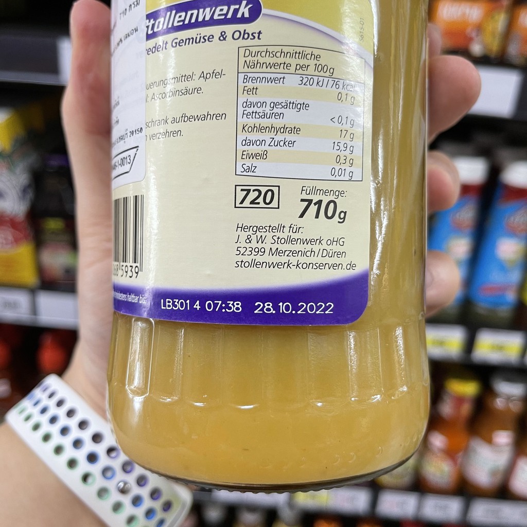 ซตอลเลนแวร์ค แอปเปิ้ล ซอส 710 กรัม Stollenwerk Apple Sauce 710 g.
