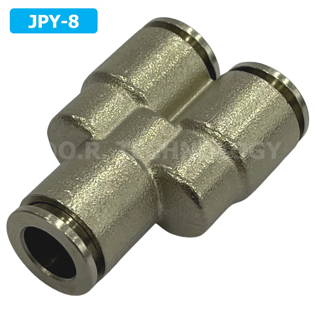 (1ชิ้น) JPY-8 ข้อต่อลม สแตนเลส 3ทาง ตัวY STAINLESS 3 Way Air Connector JPY Pneumatic 3 Ways Fitting ข้อต่อลมสแตนเลส สำหรับ สายลม 8x5mm