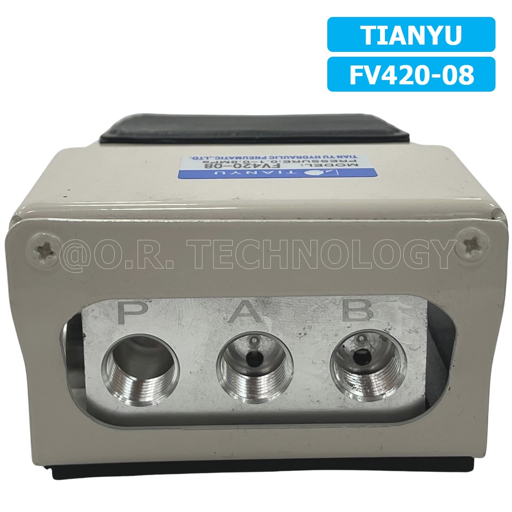 (1ชิ้น) FV420-08 เท้าเหยียบลม วาล์วเท้าเหยียบ สวิทซ์เท้าเหยียบลม Air Foot Switch Valve Pneumatic TIANYU