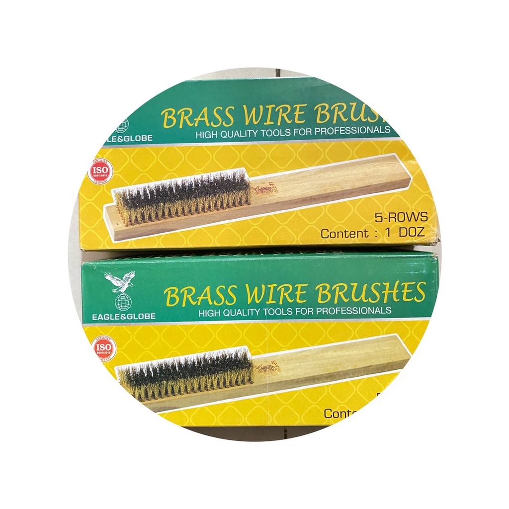 แปรงลวดทองเหลือง 5 แถว ตรา นกอินทรี (ราคารวมแวท) ขายส่ง ราคาถูก !!! {รหัสสินค้า0407605301}