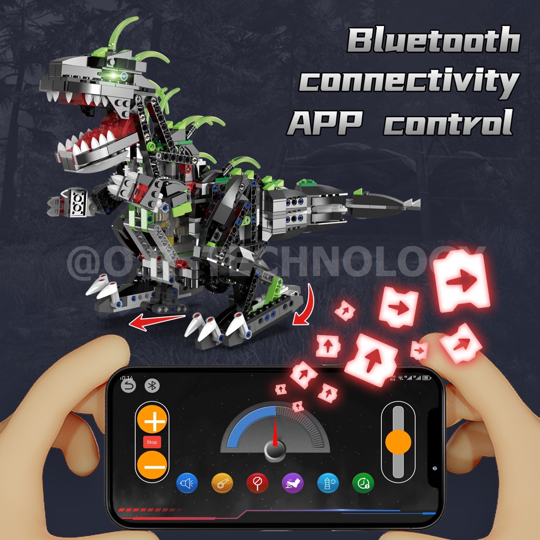 KEEYEE WORLD K96114 ชุดเรียนรู้ เสริมทักษะ Tyrannosaurus Rex ตัวต่อ STEAM Educational Programmable Robot Kit Building Block