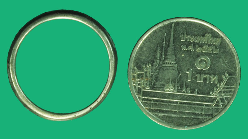 *37301 แหวนเงิน หลวงปู่เรือง วัดเขาสามยอม ลพบุรี (ตอกโค๊ต รุ่งเรือง) 12