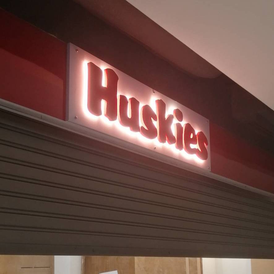 ป้ายอักษรไฟออกหลัง ป้ายอักษรซิงค์ทำสีไฟออกหลัง