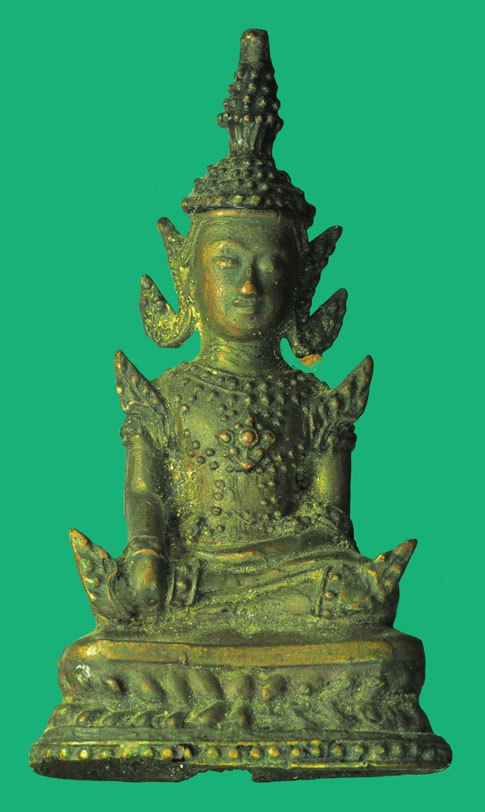 *37976 พระรัตนะยุคเสาชิงช้า ขนาดหน้าตัก 1 นิ้ว สูง 2.5 นิ้ว เนื้อทองเหลือง กรุงเท 2