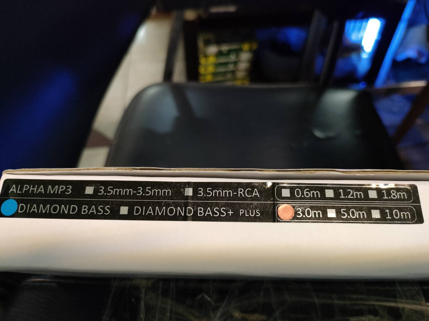 INCRECABLE DIAMOND BASS (3 M) สาย SUB 1 OUT 1