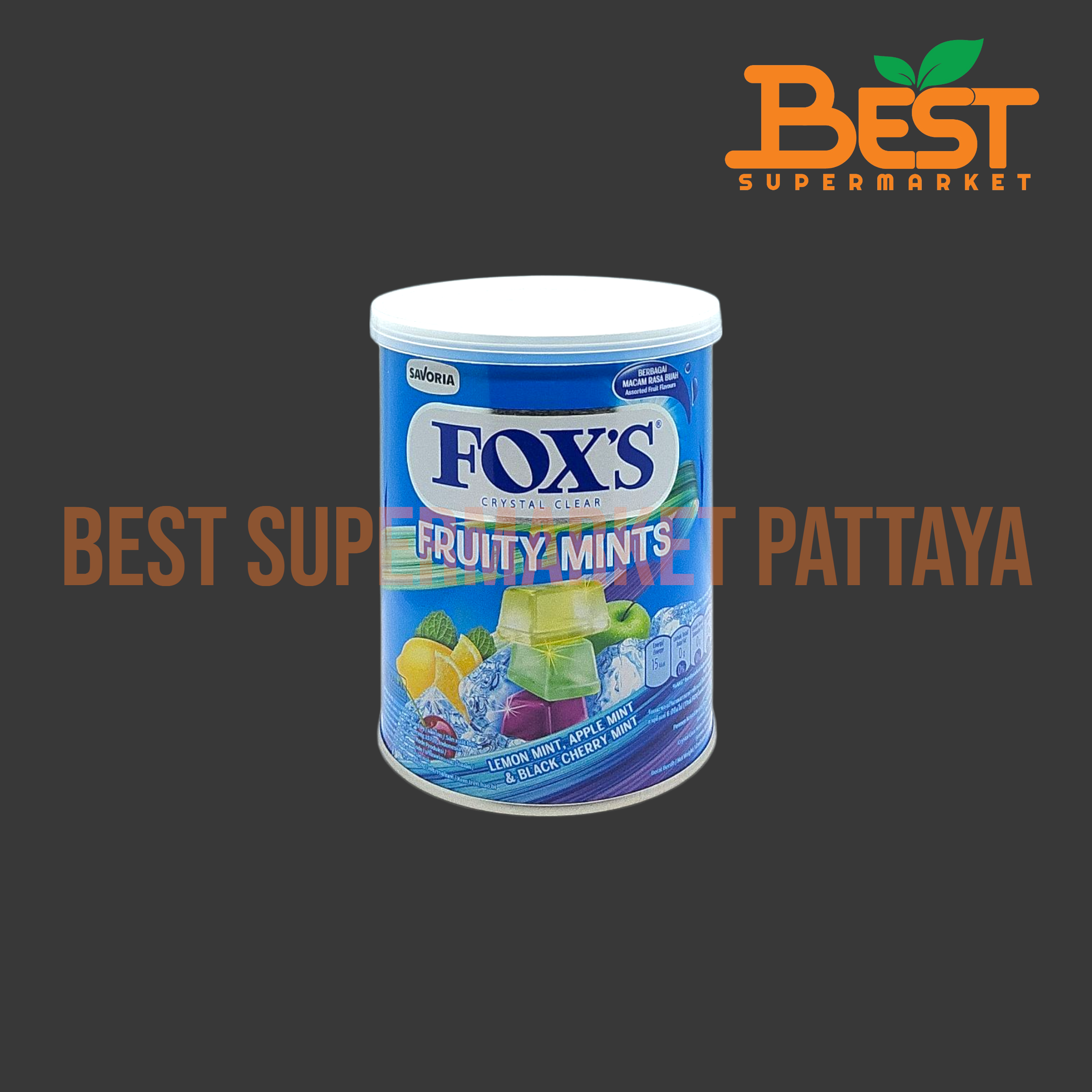 ฟอกซ์ ลูกอมรสเลมอนมินต์ และรสแอปเปิ้ลมินต์ 170กรัม.Fox's Lemon Mint and Apple Mint Flavored Candy 170g.