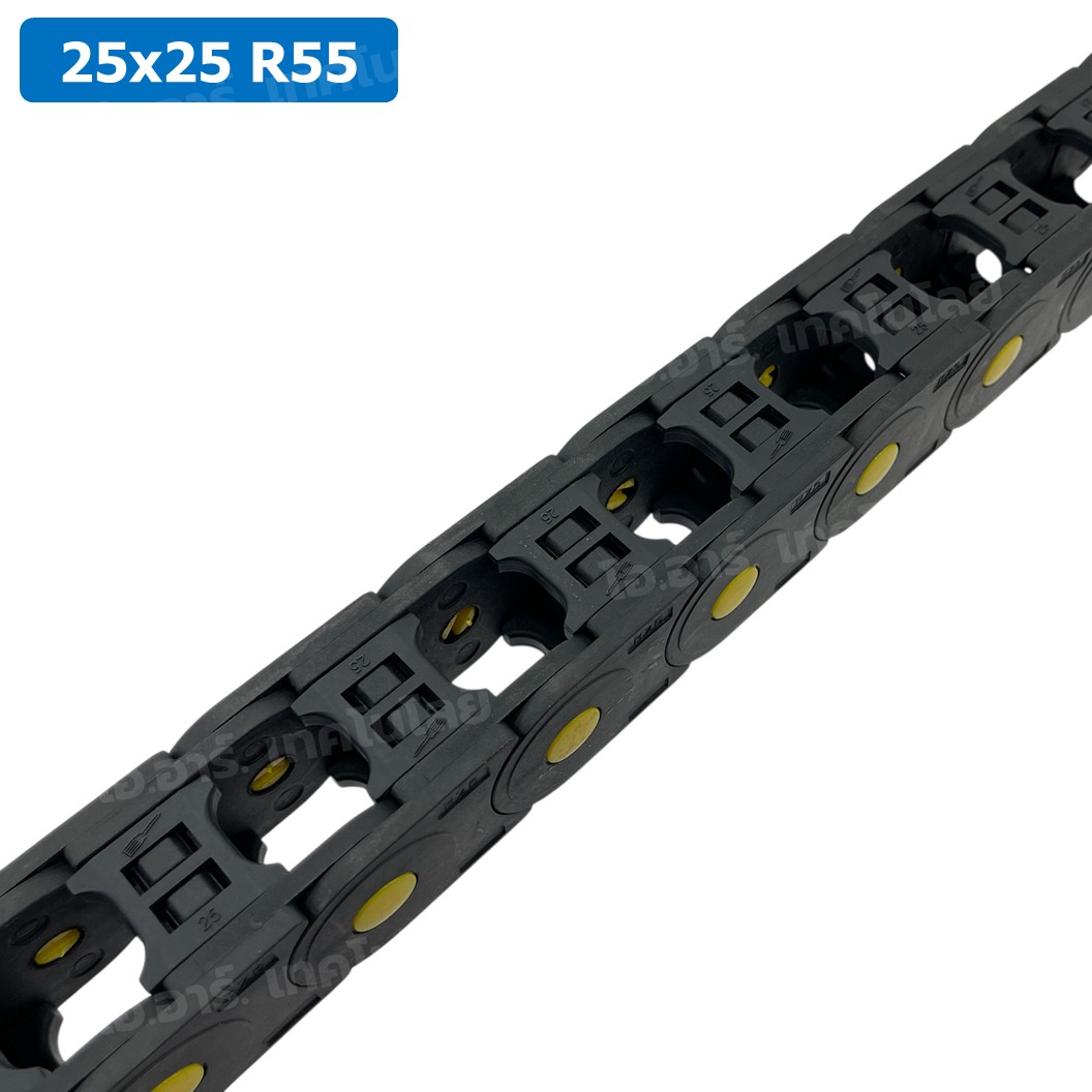 DC-25x25 R55 รางกระดูกงู รางสายไฟ 25x25x1000mm Drag chain engraving machine รางกระดูกงูร้อยสายไฟ Cable Dragchain รางร้อยสายไฟ