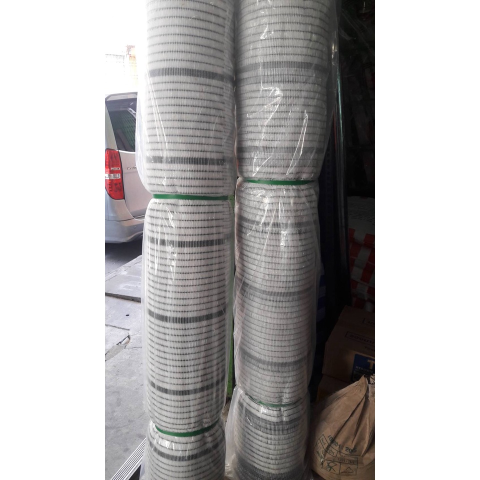 ตาข่ายกรองแสง เม็ดพลาสติก (ราคารวมแวท) สแลนเกรดA สีดำ เขียว ฟ้า เงิน สแลนกันแดด แสลนบังแดด ตาข่ายกรองแสง สแลนกรองแสง