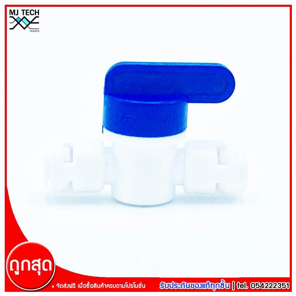 บอลวาล์ว อะไหล่ เครื่องกรองน้ำ พลาสติก แบบเสียบไว ขนาด 2 หุน สำหรับเครื่องกรองน้ำ