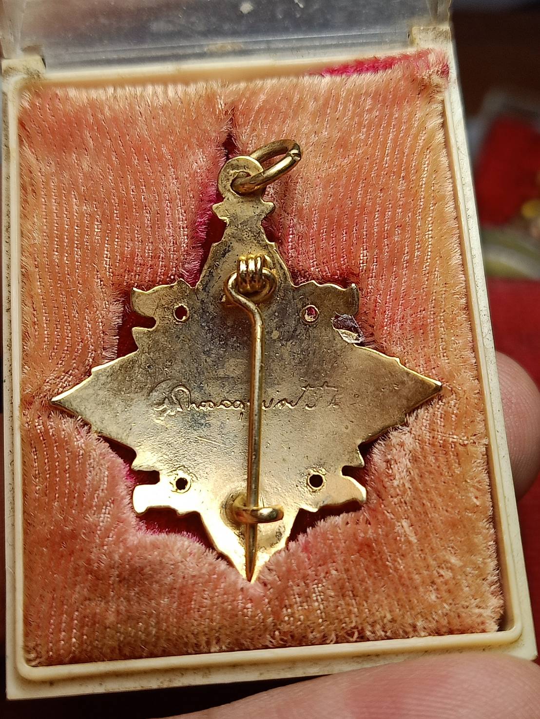 เข็มกลัด ร.9 หลังลายเซ็นต์ พร้อมกล่อง (SKU-08841