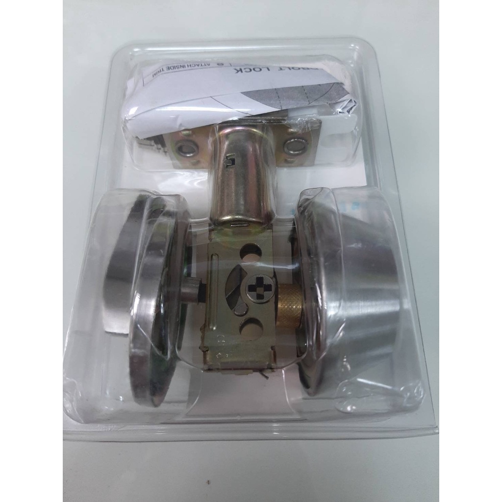 กุญแจลิ้นตาย POWER TW301-SS (ขายส่ง,ราคารวมแวท) หางปลาบิดสีทอง สำหรับบานประตูไม้ หรือบานเหล็กแบบไม่มีบังใบ{1901425601}