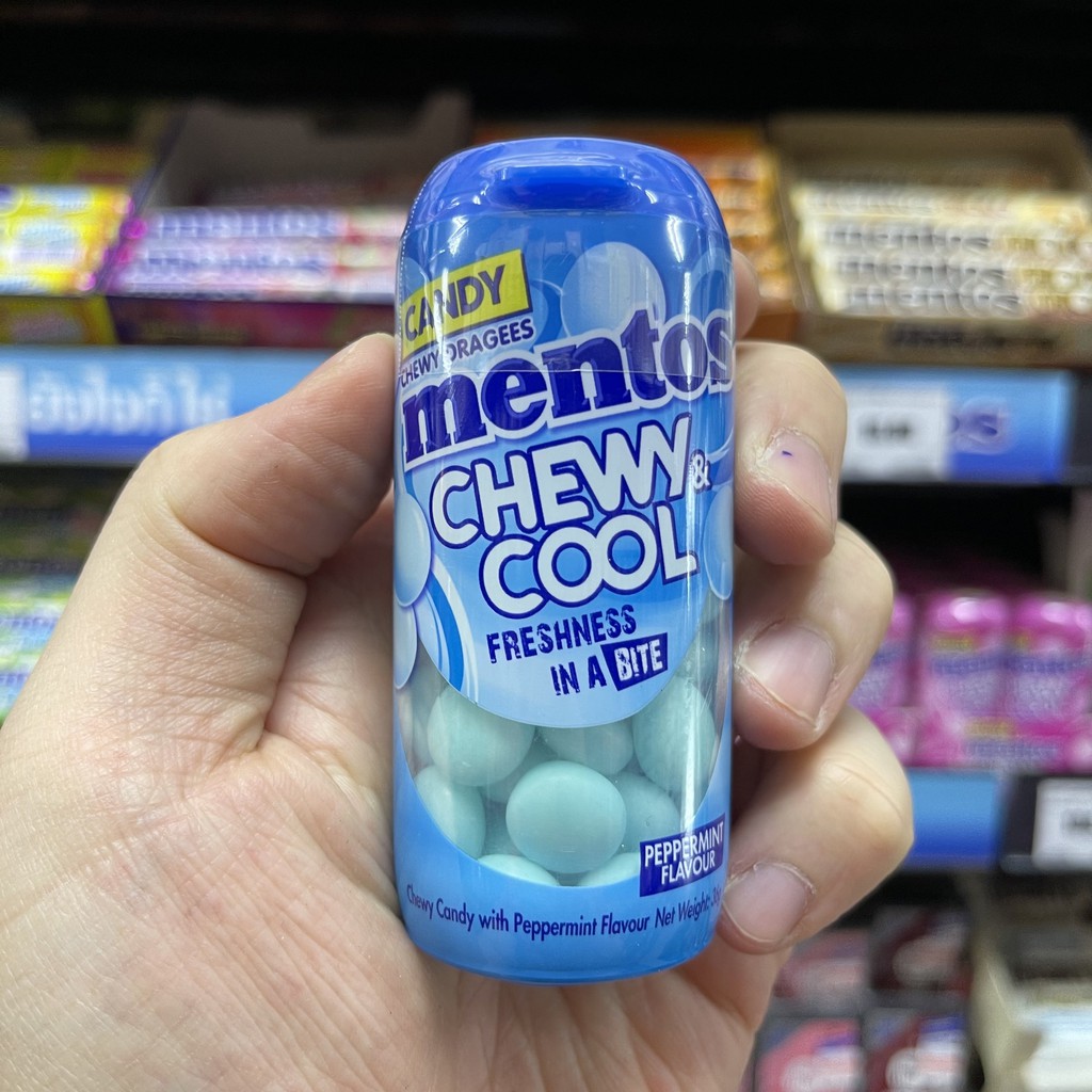 เมนทอส ลูกอม ชิววี่ แอนด์ คูล 36 กรัม Mentos Chewy & Cool Candy 36 g.