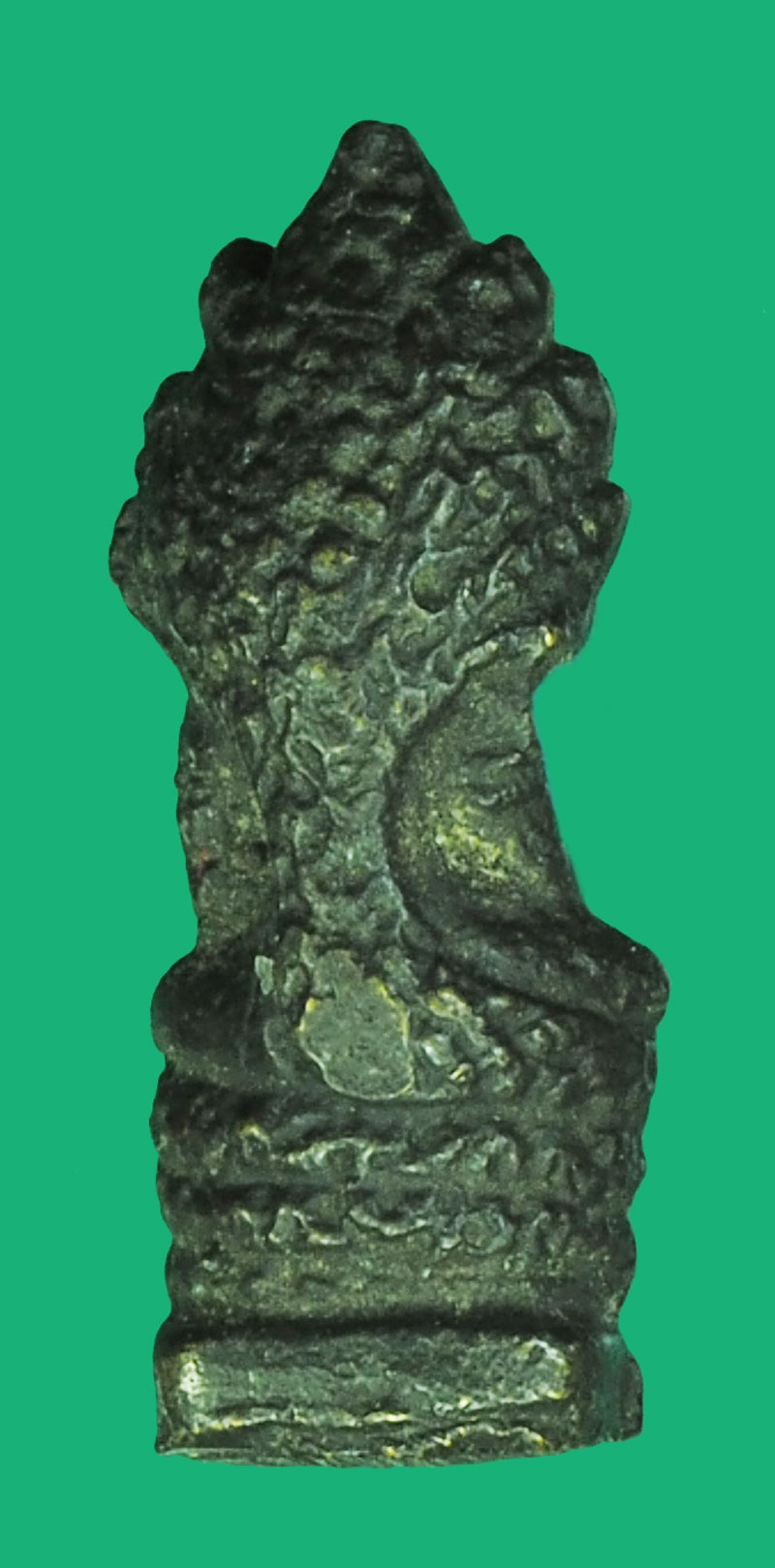 ขายแล้ว*38591 พระประจำวัดหล่อ พิมพ์วันเสาร์ นาคปรก เนื้อขันลงหินเก่า ยุคประมาณปี 2500 ไม่ทราบที่ 8