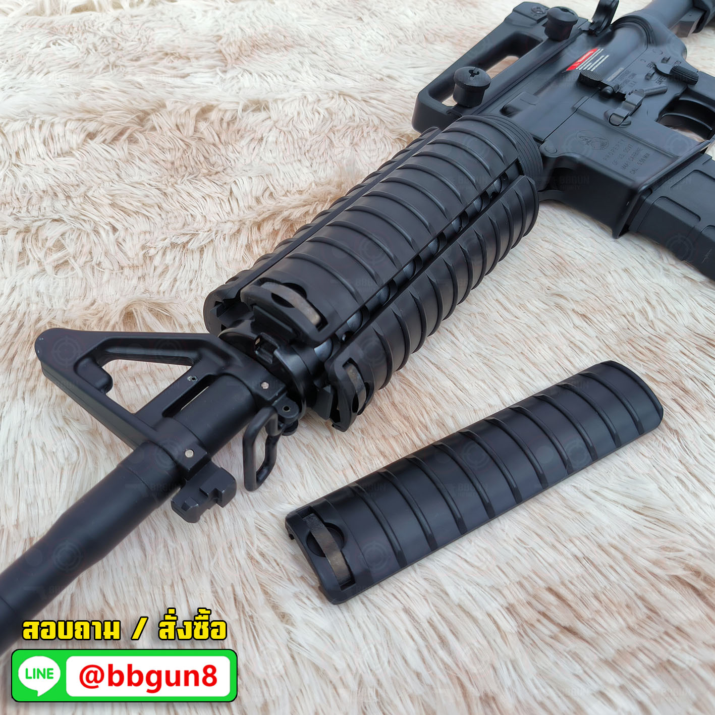 บีบีกันอัดแก็ส M4 RIS ระบบแก๊ส GBBR บอดี้โลหะ Golden Eagle MC 6604 RISM BB GUN