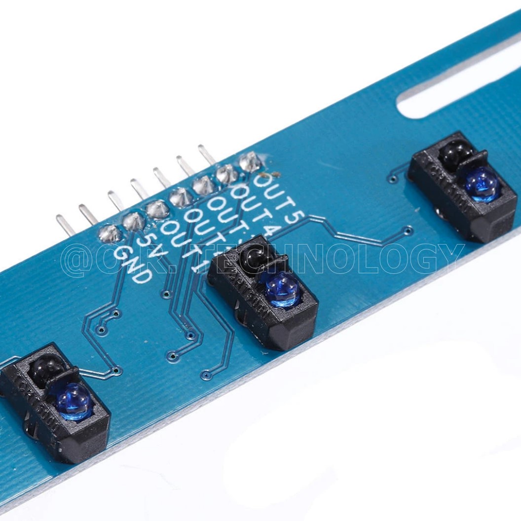 (1ชิ้น) NB142 โมดูล แทรคเส้นสีดำ 5 เซนเซอร์ 5 Channel Tracking Sensor Tracking Module Infrared Sensor TCRT5000L Line sensor