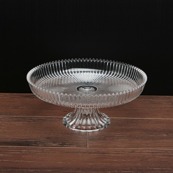 ADPW1-10S จานโชว์อาหารอคิลิคใส 10 นิ้ว พร้อมขา